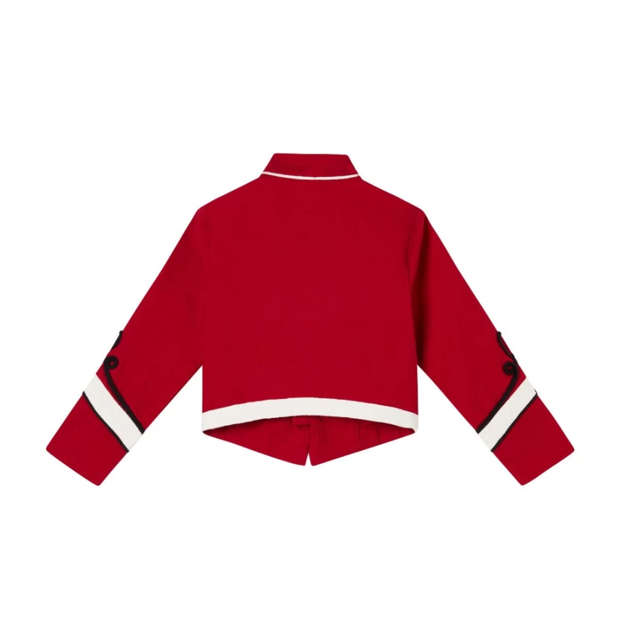 KIDS21 Red Military Jacket for Kids - Stylish Army Inspired Outerwear