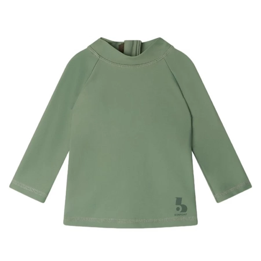 KIDS21 Green Rash Guard for Kids - UPF 50+ Sun Protection Swim Shirt