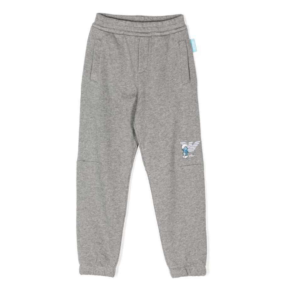 KIDS21 Grey Smurfs Themed Sweatpants for Kids - Comfortable Cartoon Character Pants