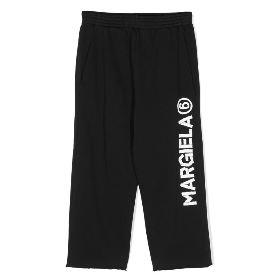 KIDS21 Black Logo Sweatpants for Kids - Comfortable Casual Joggers