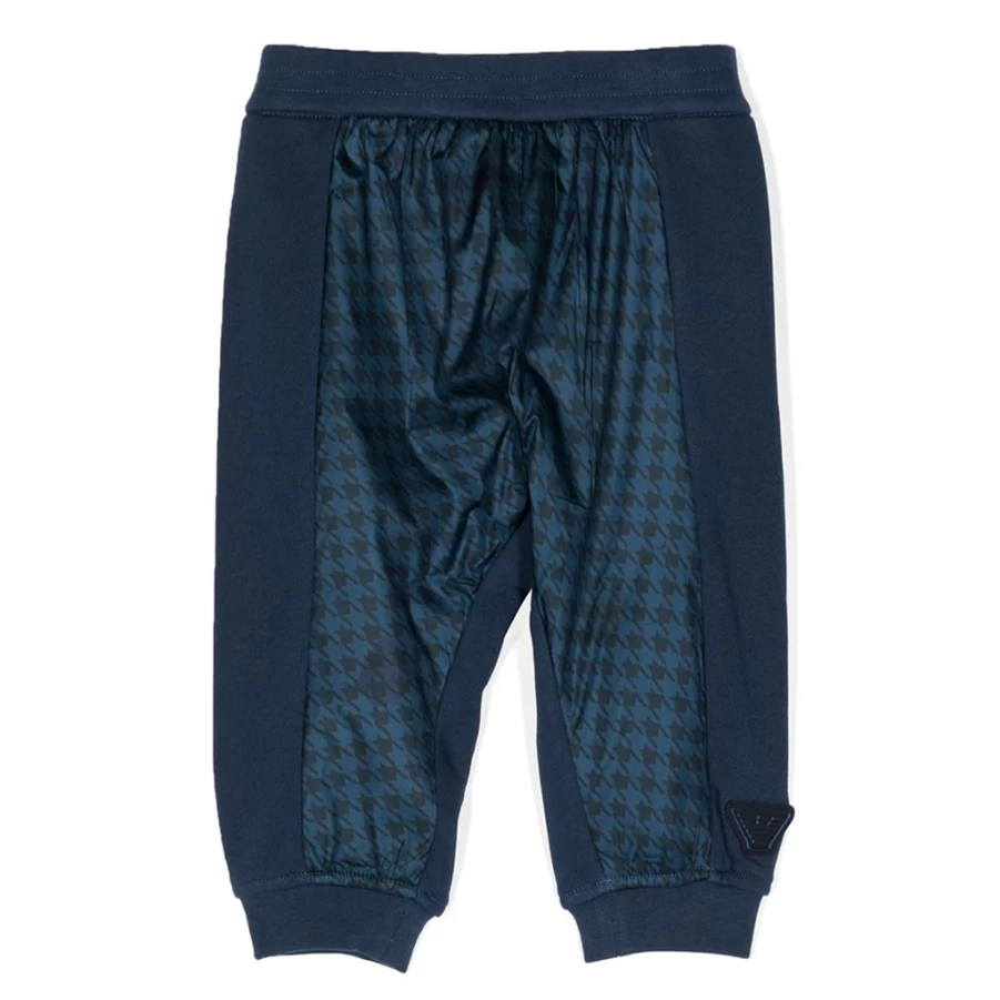 KIDS21 Navy Houndstooth Pattern Sweatpants for Kids Comfortable Casual Joggers