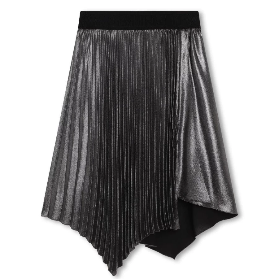 "KIDS21 Black Pleated Skirt for Kids - Stylish and Comfortable"