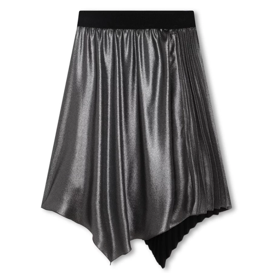 "KIDS21 Black Pleated Skirt for Kids - Stylish and Comfortable"