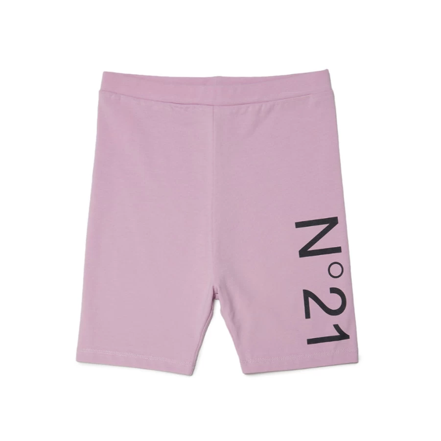 KIDS21 Pink Logo Shorts for Kids - Comfortable Cotton Summer Shorts with Embroidered Design