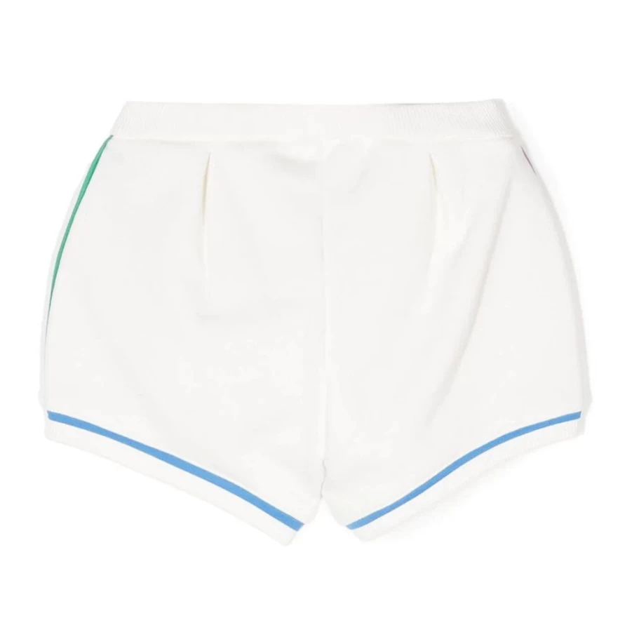 KIDS21 White Logo Embroidered Shorts for Kids - Comfortable Cotton Summer Shorts