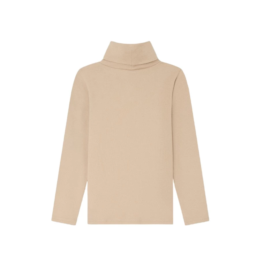 KIDS21 Women's Beige Turtleneck Sweater - Soft Winter Knit Top
