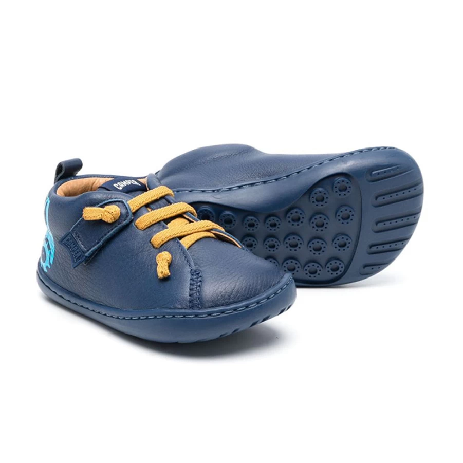 KIDS21 Blue First Walker Shoes for Twins - Toddler Learning Walking Shoes