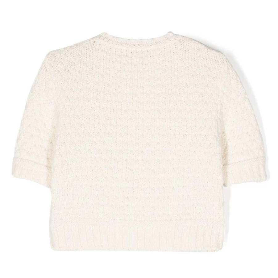 "KIDS21 Ivory Textured Sweater for Kids - Soft & Cozy Knit Pullover"