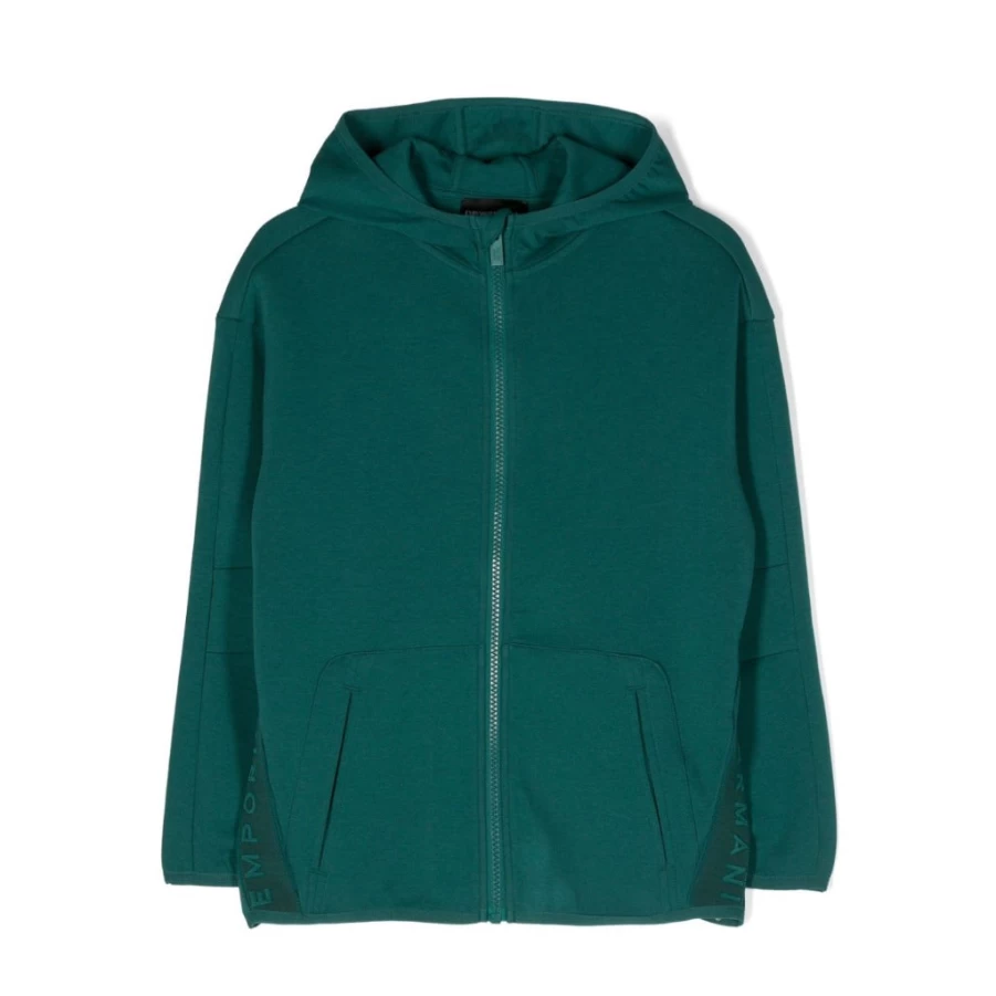 "KIDS21 Green Hooded Sweatshirt for Kids - Soft & Comfortable Pullover"
