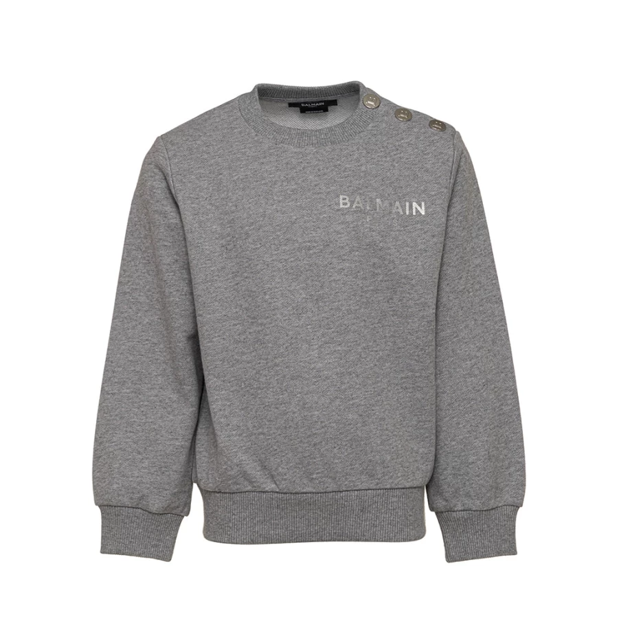 KIDS21 Grey Logo Sweatshirt for Kids - Comfortable & Stylish Pullover