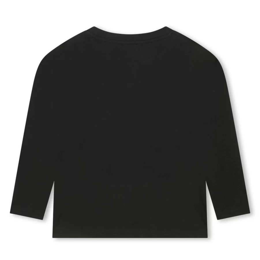 KIDS21 Black Elephant Graphic Logo Long Sleeve T-Shirt for Kids