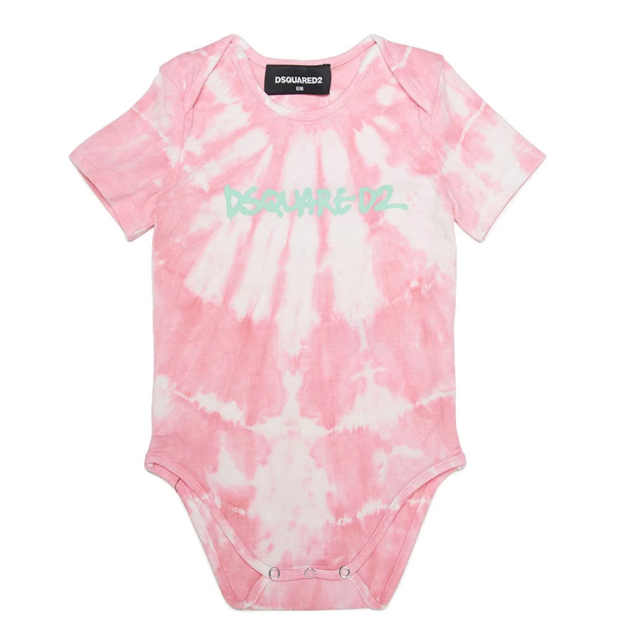 "KIDS21 Multi-Colored Tie-Dye Cotton Bodysuit for Kids"