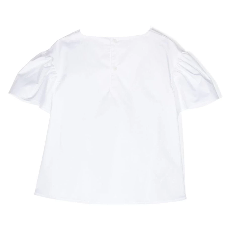 "KIDS21 Women's White Cotton Blouse - Soft Comfortable Top"