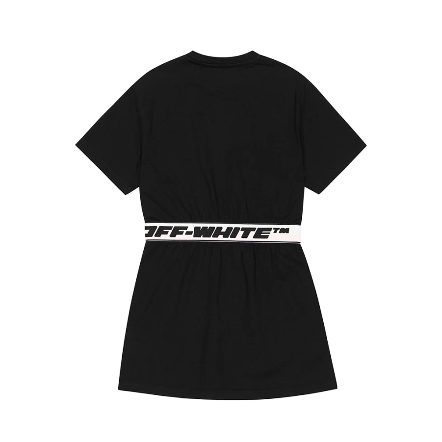 KIDS21 Black Industrial Tape Dress - Edgy Fashion for Trendy Outfits