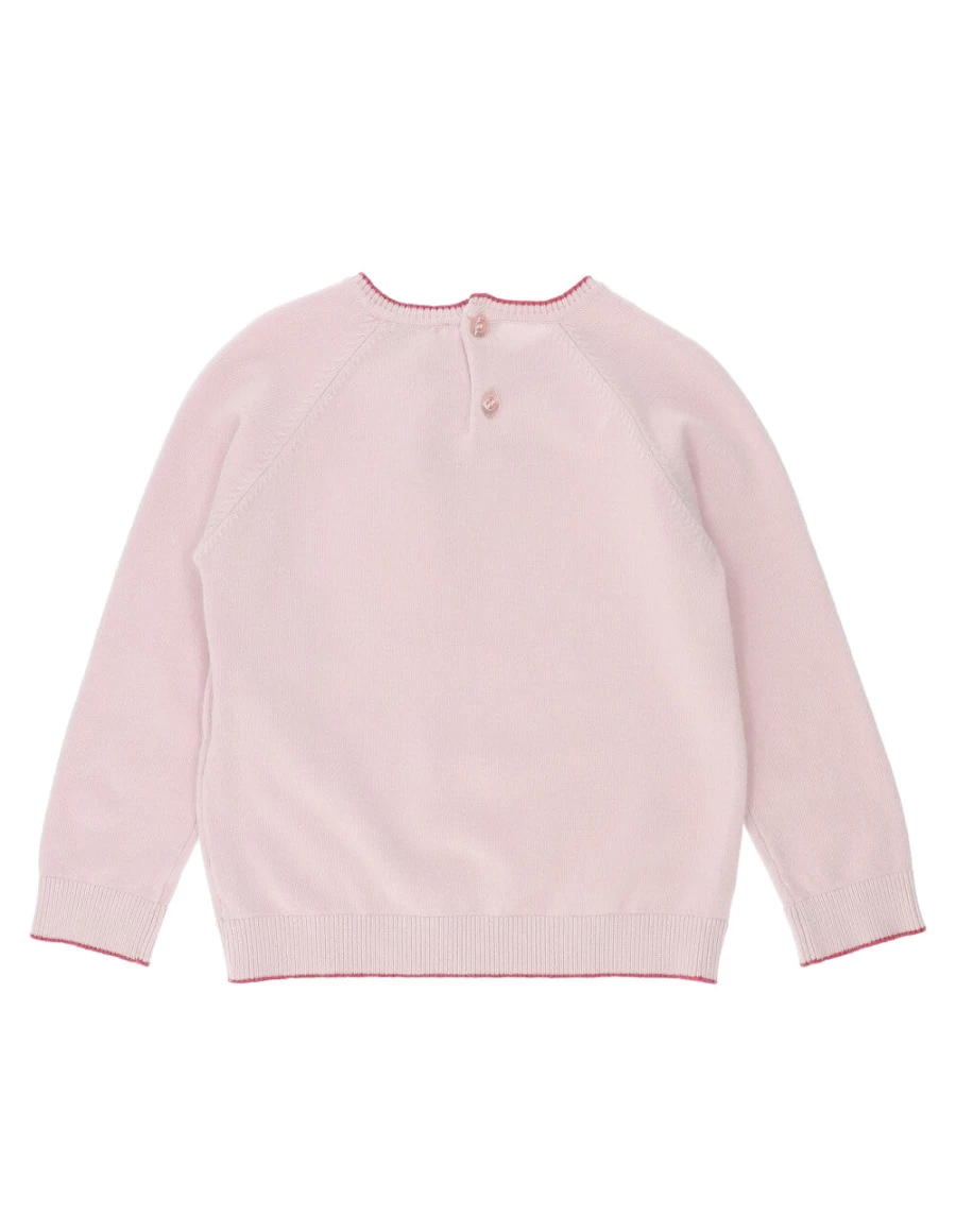 KIDS21 Pink Logo Sweater for Kids - Soft & Stylish Pullover