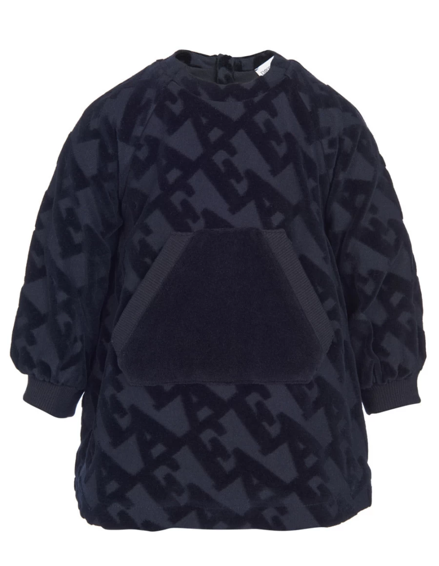 KIDS21 Navy Logo Sweatshirt Dress for Kids