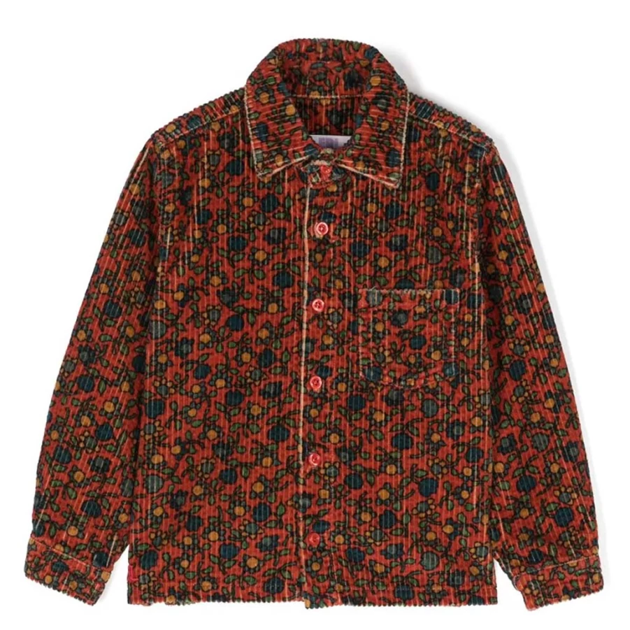 "KIDS21 Multi-Colored Printed Corduroy Shirt for Kids"