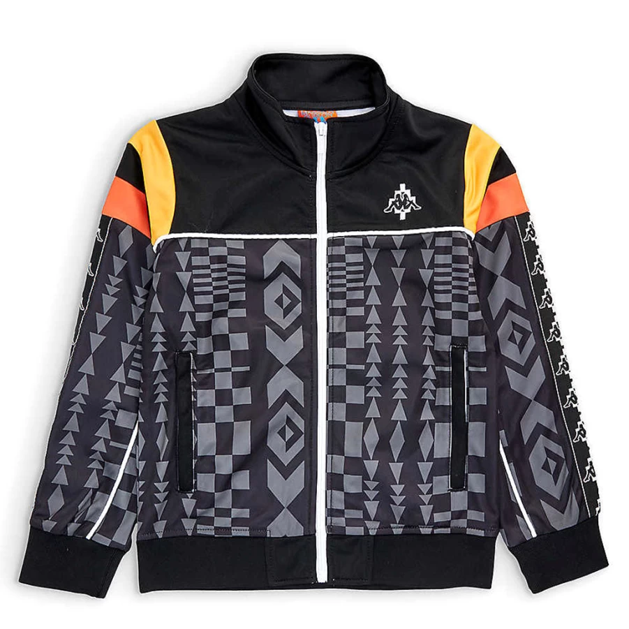 KIDS21 Black Kappa Sports Jacket for Kids - Lightweight Athletic Jacket