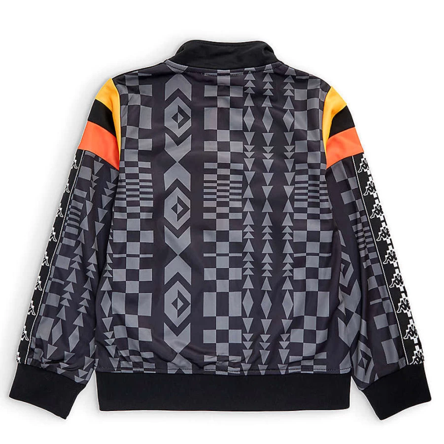 KIDS21 Black Kappa Sports Jacket for Kids - Lightweight Athletic Jacket