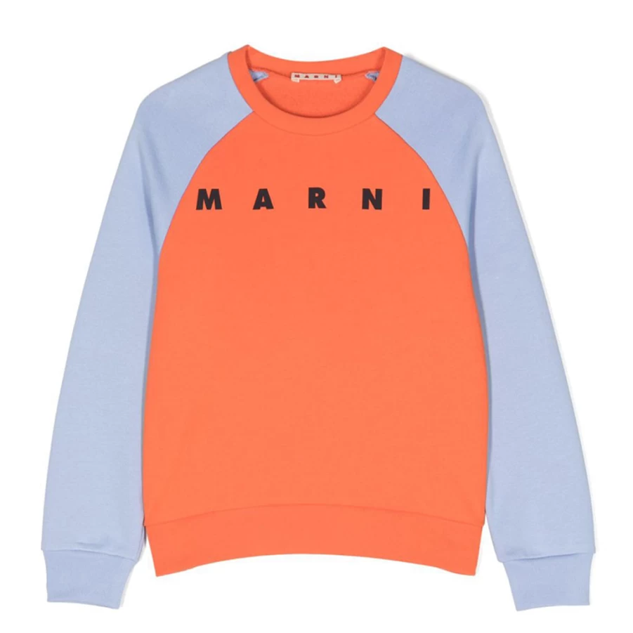 KIDS21 Orange Logo Sweatshirt for Kids - Comfortable Cotton Pullover