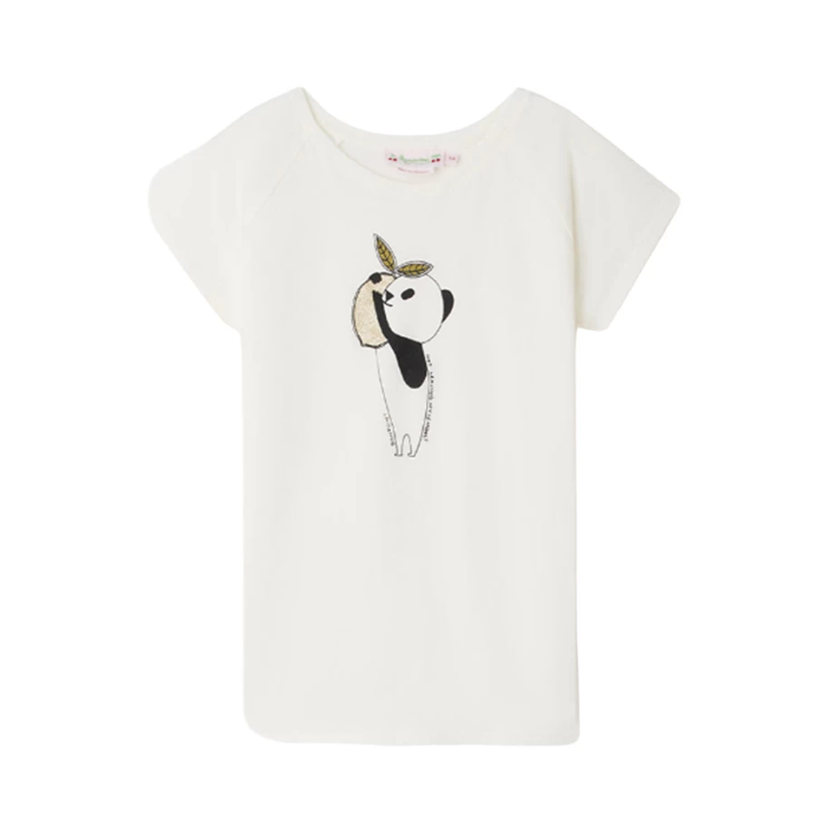 KIDS21 Ivory Asmae Graphic T-Shirt for Kids - Soft Cotton Casual Tee