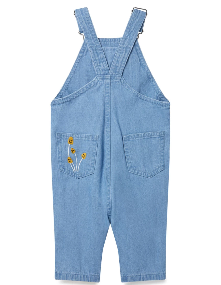 "KIDS21 Blue Mushroom Dungaree for Kids - Stylish & Comfortable Overalls"