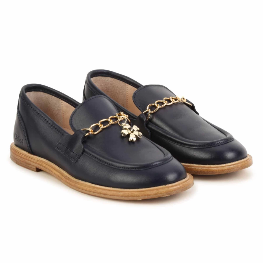 KIDS21 Navy Moccasin Shoes for Kids - Comfortable & Stylish Slip-On Design