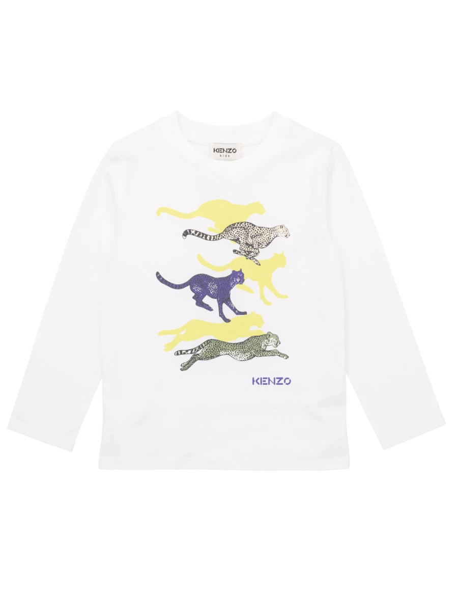 "KIDS21 White Graphic T-Shirt for Kids - Stylish & Comfortable Cotton Tee"