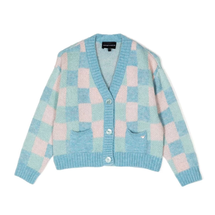 "KIDS21 Light Blue Knit Cardigan for Kids – Soft & Cozy Sweater"