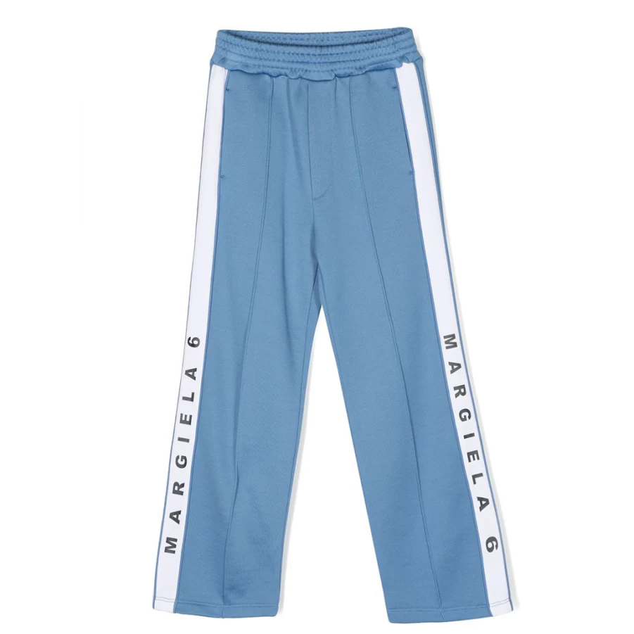 KIDS21 Blue Logo Technical Fabric Sweatpants for Comfort & Performance