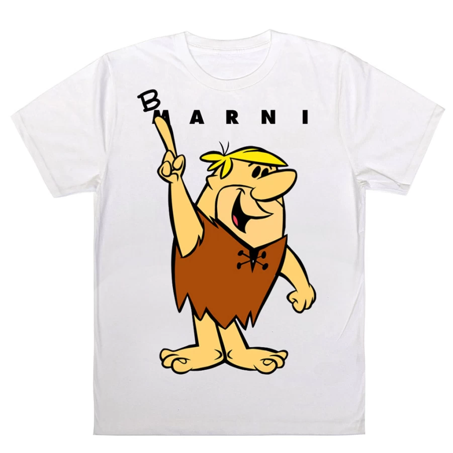 KIDS21 White Barni Graphic T-Shirt for Kids - Soft Cotton Tee with Fun Print