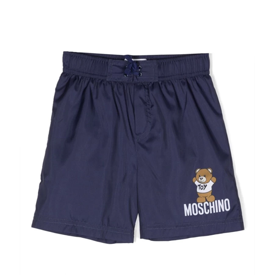 KIDS21 Navy Blue Teddy Bear Print Kids' Shorts - Soft & Comfortable Bear Design Shorts for Boys and Girls