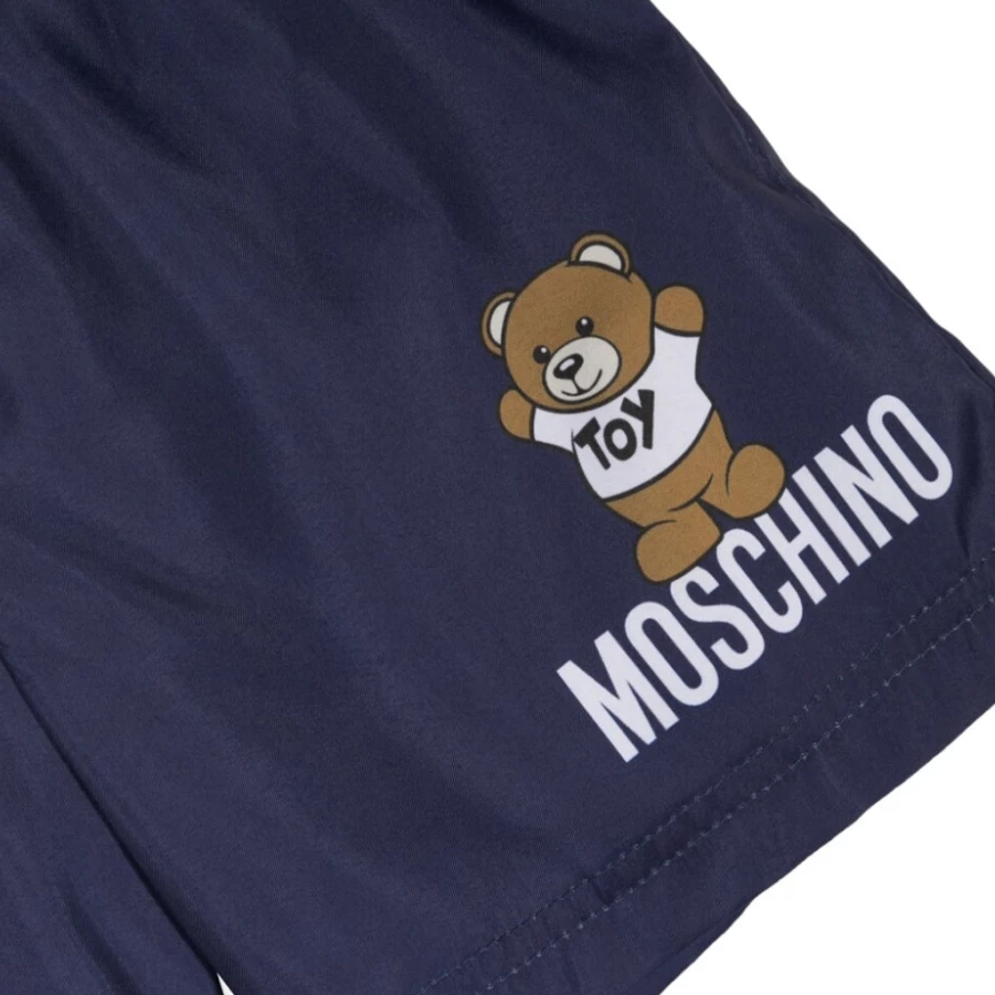KIDS21 Navy Blue Teddy Bear Print Kids' Shorts - Soft & Comfortable Bear Design Shorts for Boys and Girls