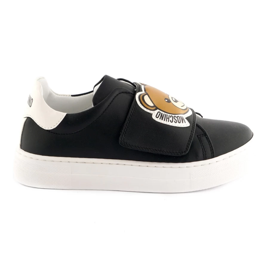 KIDS21 Black Toy Bear Slip-On Shoes for Kids