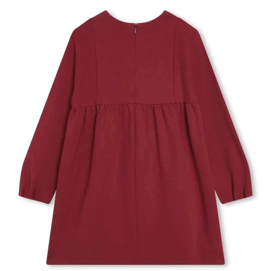 "KIDS21 Red Long Sleeve Dress for Kids - Stylish & Comfortable Girls' Dress"