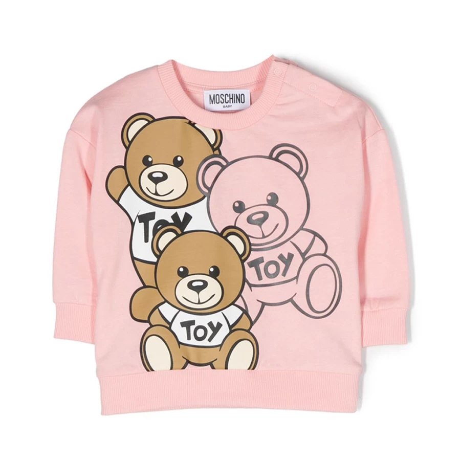 KIDS21 Pink Bear Sweatshirt for Kids - Cute & Comfortable Animal Hoodie