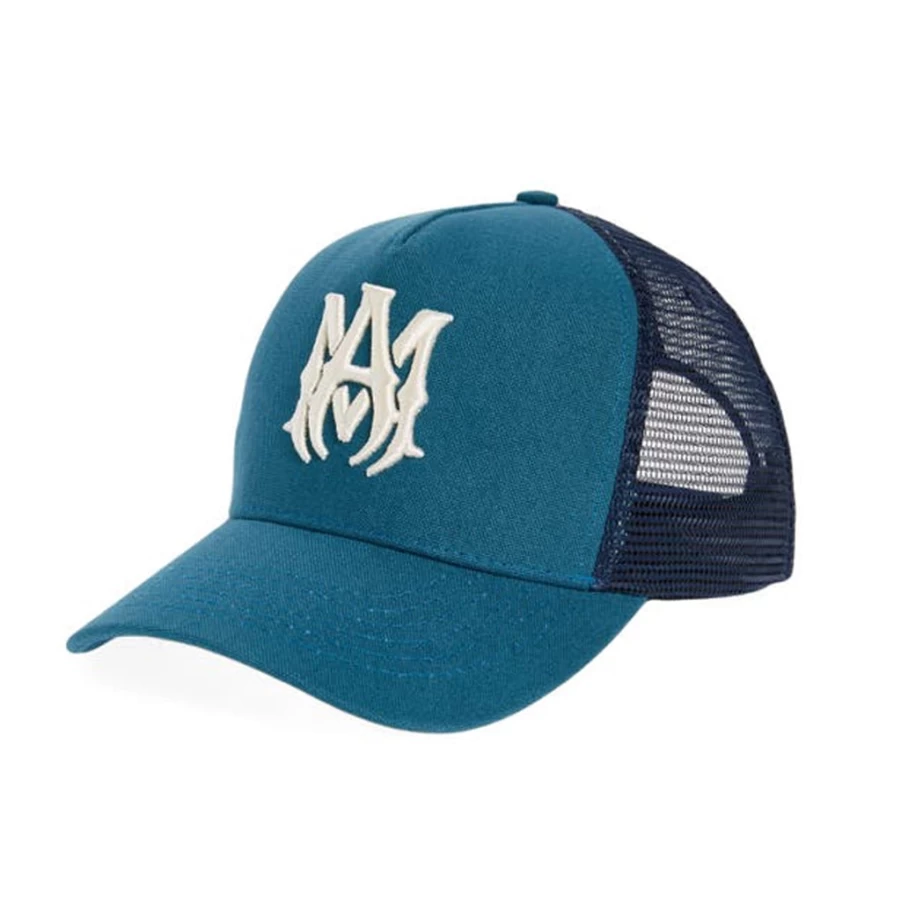 KIDS21 Blue Trucker Hat for Men and Women - Adjustable Mesh Back Baseball Cap
