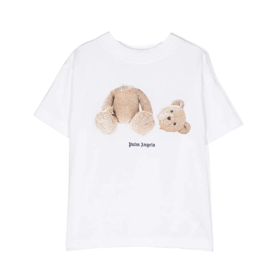 "KIDS21 White Bear Graphic T-Shirt for Kids - Cute Animal Print Tee"