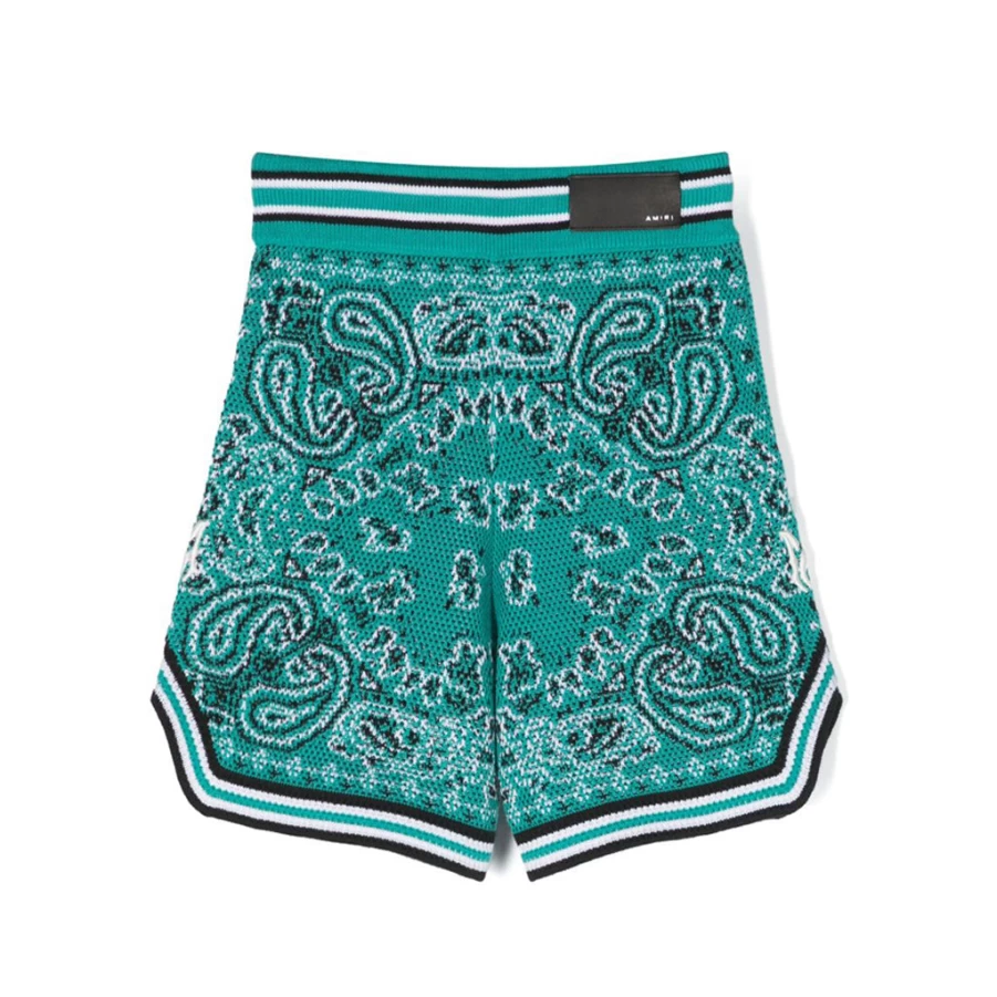 KIDS21 Green Bandana Print Shorts for Kids - Comfortable Cotton Summer Shorts