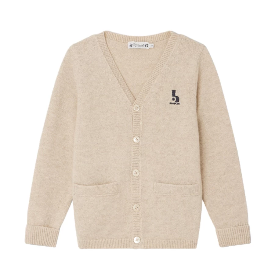 KIDS21 Beige Tilian Cardigan for Kids - Soft & Stylish Knit Sweater