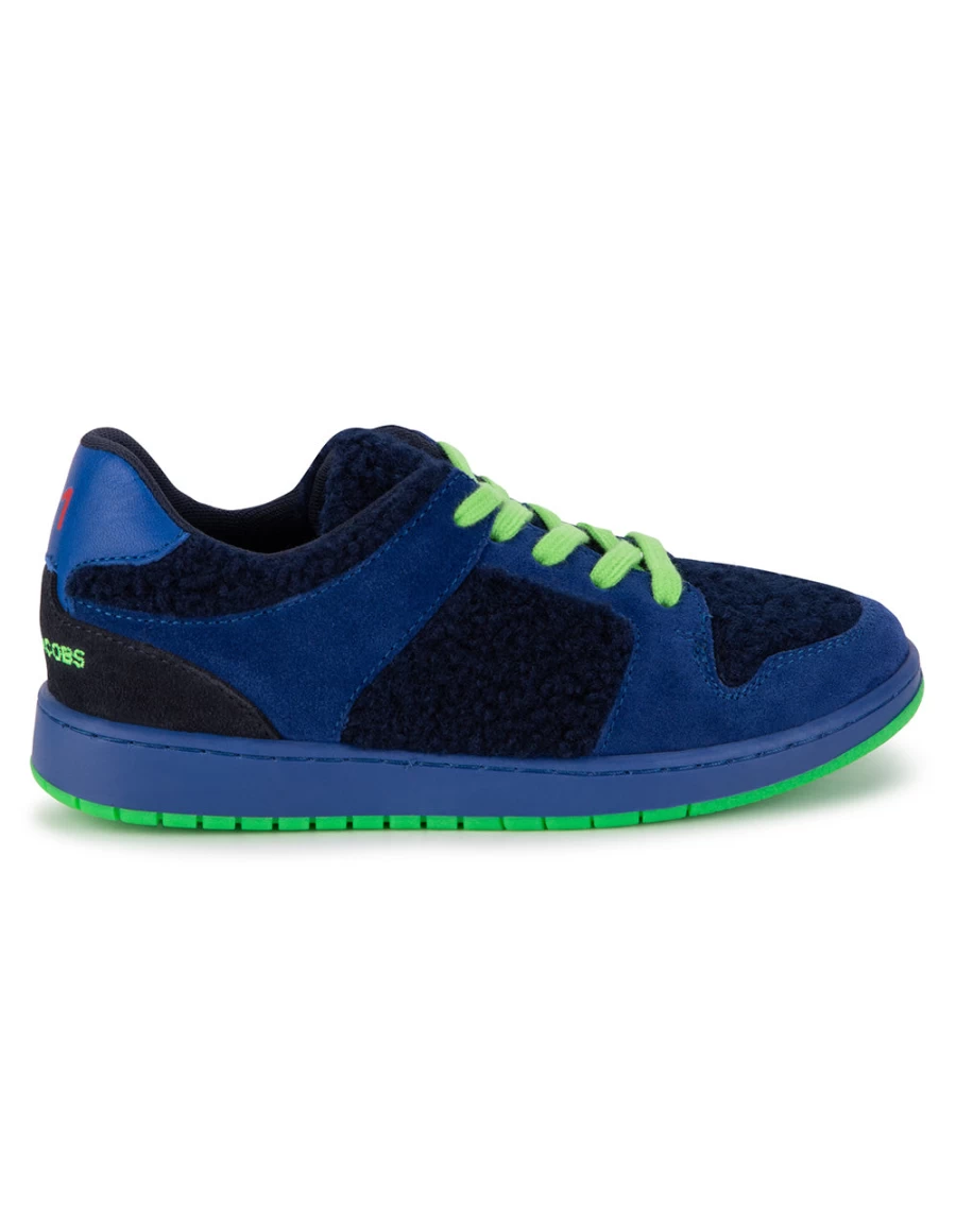 KIDS21 Navy Faux Shearling Sneakers for Kids - Cozy Winter Trainers