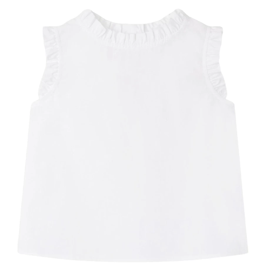 "KIDS21 Women's Lou Blouse in White - Elegant White Top for Women"