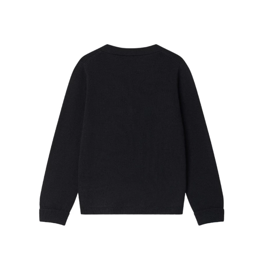 KIDS21 Black Tilian Cardigan for Kids - Stylish & Comfortable Knitwear