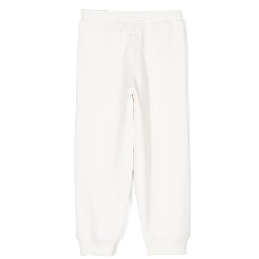 "KIDS21 White Studded Sweatpants for Kids - Stylish Rhinestone Joggers"