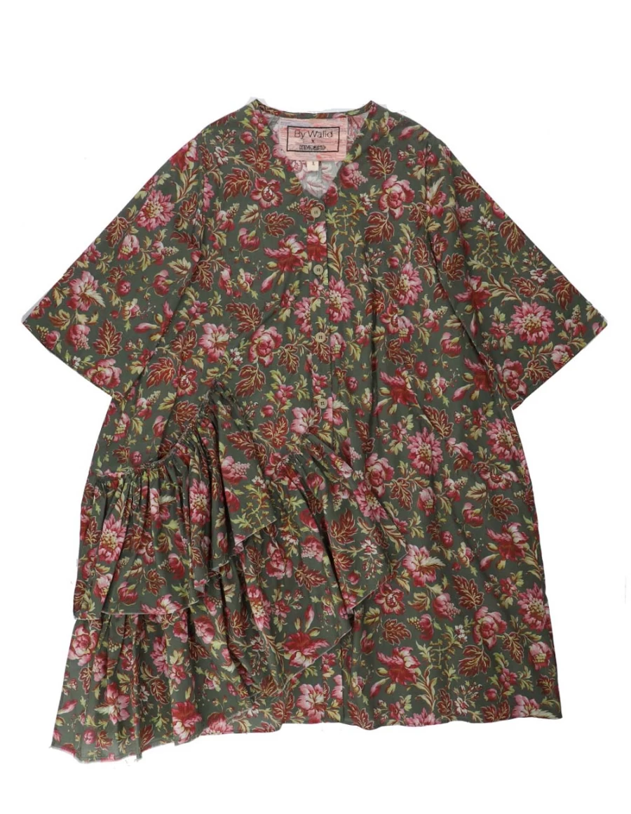 KIDS21 Green Rosita Dress for Kids - Stylish and Comfortable Girls' Dress