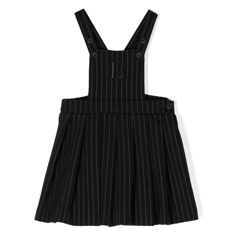 "KIDS21 Black Pinafore Dress for Girls - Stylish and Comfortable Kids Jumper Dress"