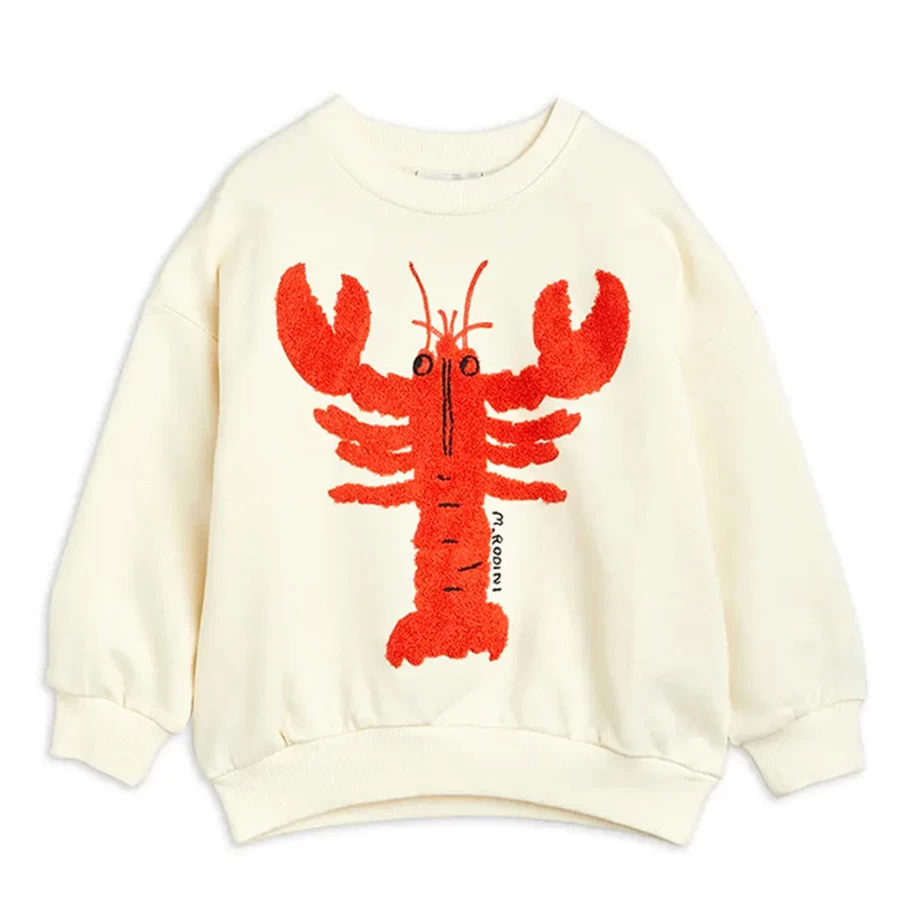 "KIDS21 White Lobster Sweatshirt for Kids - Cozy & Stylish Pullover"