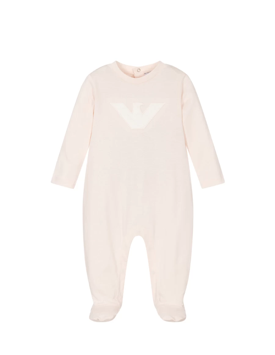 KIDS21 Pink Logo Romper - Baby Girls' Casual Outfit