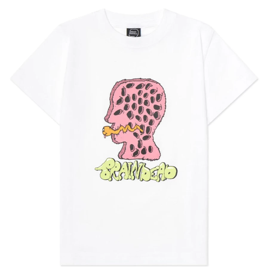 "KIDS21 White Worm Hole Graphic Kids T-Shirt for Boys and Girls"
