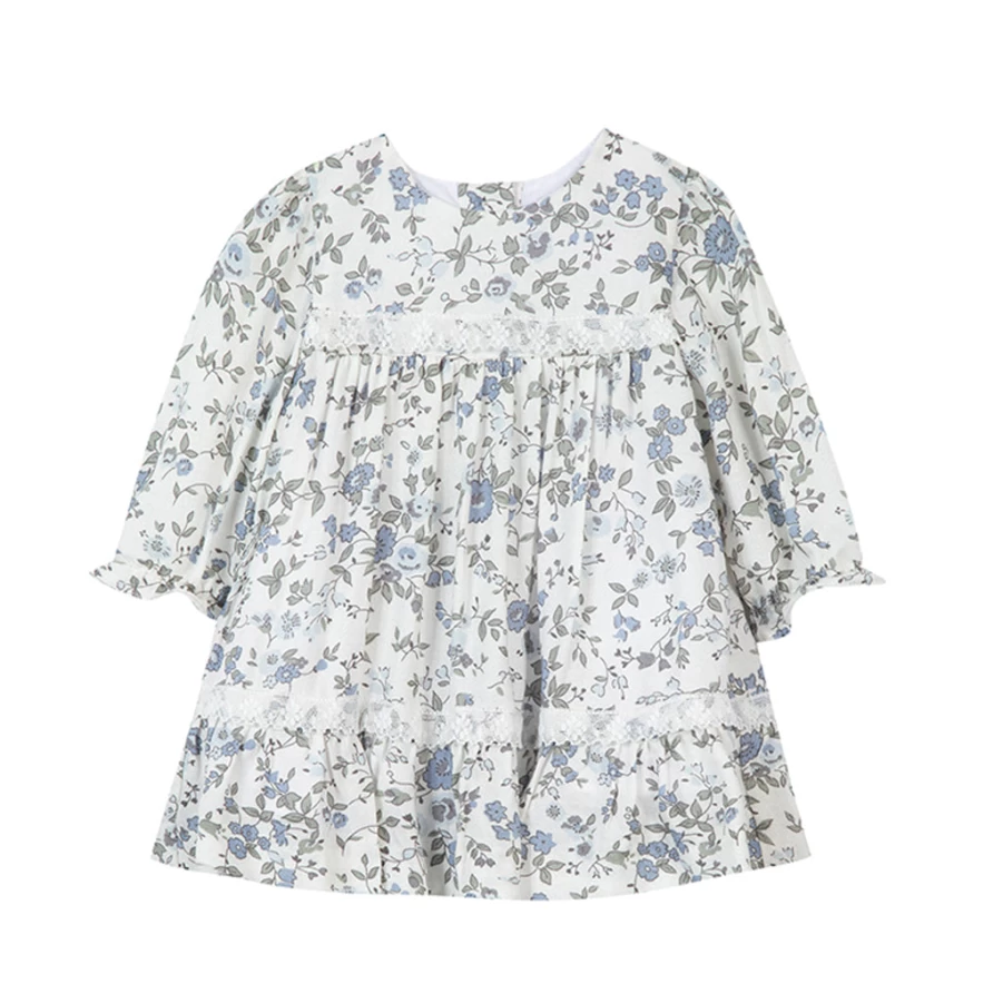 KIDS21 Multi-Colored Liberty Print Floral Dress for Girls - Stylish & Comfortable